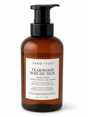 SAND + FOG Teakwood Hand Soap — Amber Brown